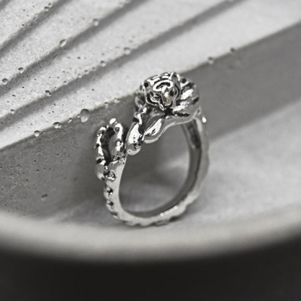 Silver Wrapped Tiger Ring